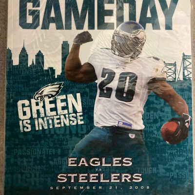 Eagles game day program-Brian Dawkins-2008