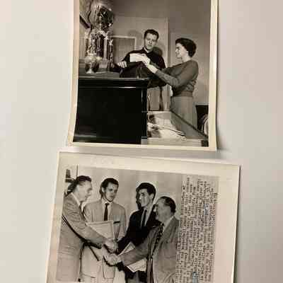 1953 Press photos-Tom Gola Ernie Beck