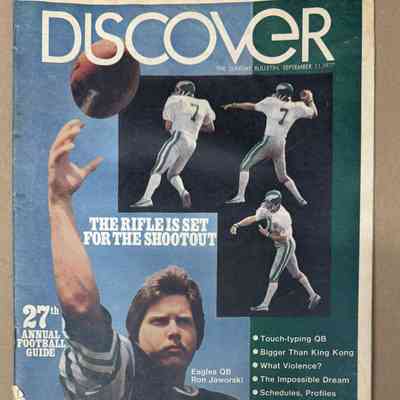 1977 Discover Football Guide - Ron Jaworski