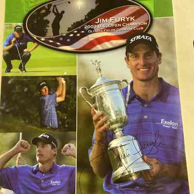 2003 Jim Furyk signed print-US Open
