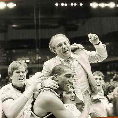 Rollie Massimino photograph 1985 Villanova