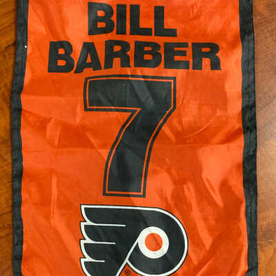 Banner (small replica) - Bill Barber #7