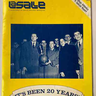 1974 La Salle College magazine-20th Anniversary 1954 NCAA champa