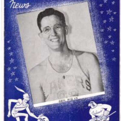 1951 Arena News Program Warriors vs Lakers