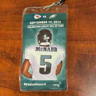 2013 Eagles-Chiefs game ticket-Donovan McNabb