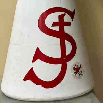 St Joes cheerleader megaphone