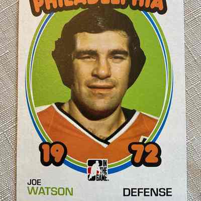 Joe Watson-hockey card - 1972
