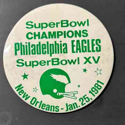 1980 Eagles Super Bowl Champions pin
