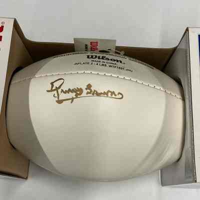 Timmy Brown signed mini football