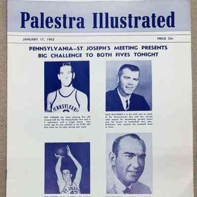 Palestra Illustrated game day program - Jan 17, 1962