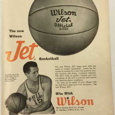 Wilson basketball ad -Tom Gola