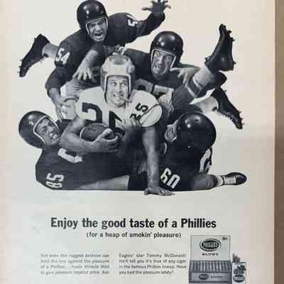 Phillies Cigar Ad - Tommy McDonald
