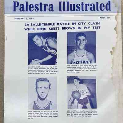 Palestra Illustrated game day program - Feb 3, 1962