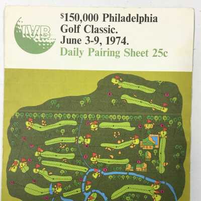 1974 IVB Philadelphia Golf Classic Pairing Sheet - Whitemarsh Valley