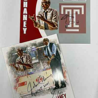 John Chaney inscribed prints