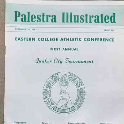 Quaker City Tournament- Palestra Illustrated game day program - Dec 26, 1961