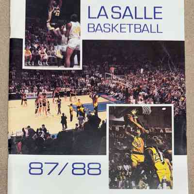 1987-88 La Salle basketball yearbook