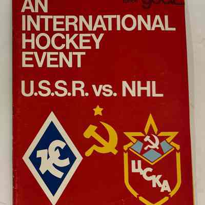 1976 Flyers -vs- USSR game day program & game notes