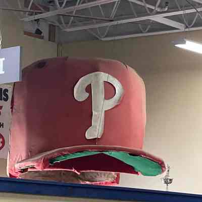 1993 Phillies cap from atop City Hall