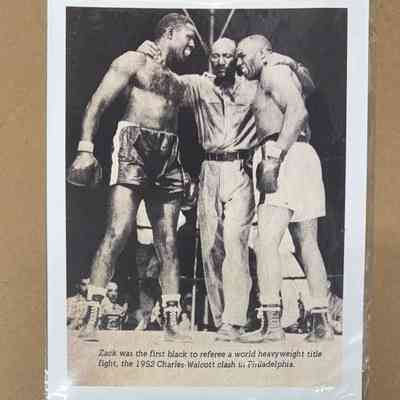 Photo - Zack Clayton boxing referee - 1952