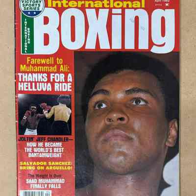 1982 International Boxing magazine - article on Jeff Chandler