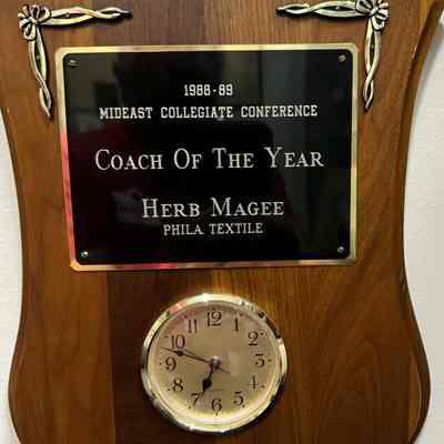 1989 Coach of the Year plaque