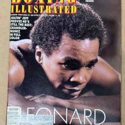 1984 Boxing Illustrated magazine - article on Jeff Chandler