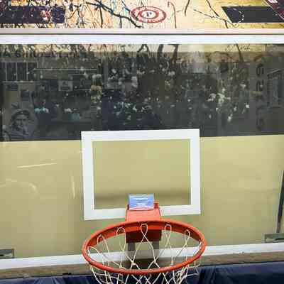 Palestra - 1950s Original Backboard and standard (2)