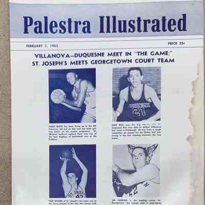 Palestra Illustrated game day program - Feb 7, 1962
