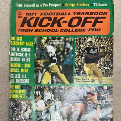 1971 Kick-Off Football Yearbook