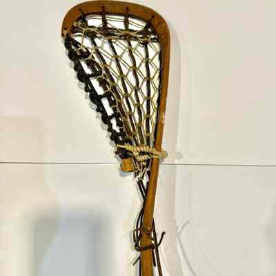 Vintage wooden lacrosse stick