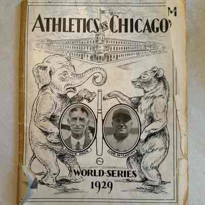 1929 World Series program