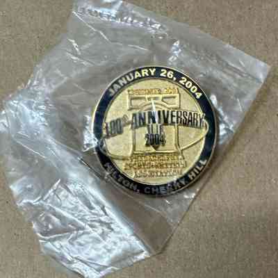 Phila. Sportswriters 100% Anniversary pin
