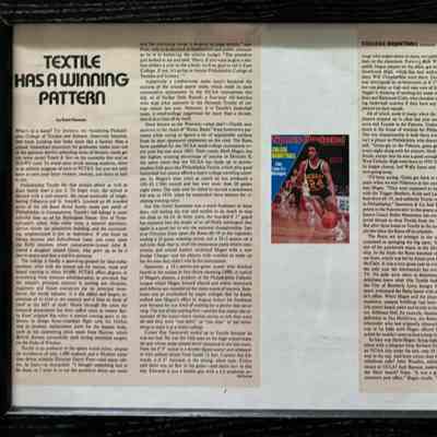 "Textile Has A Winning Pattern" - Sports Illustrated Article - November 29, 1976