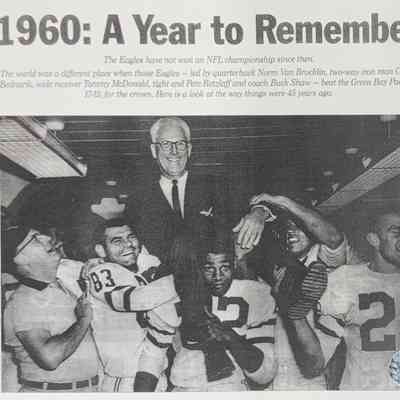 1960 Eagles Championship Print