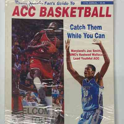 1990s ACC Basketball Magazine-Rasheed Wallace cover