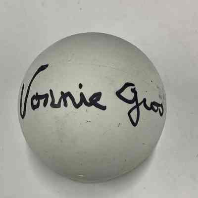 Vonnie Gros signed lacrosse ball