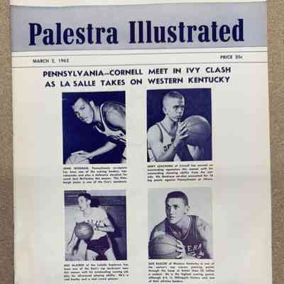 Palestra Illustrated game day program - Mar 2, 1962