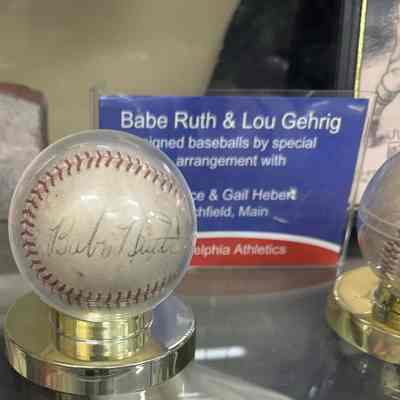 Babe Ruth signed baseball