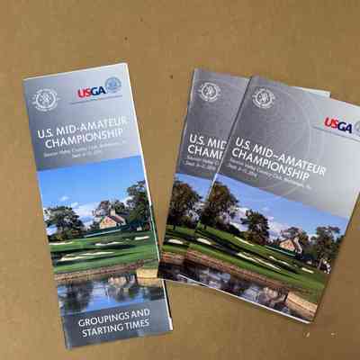2014 US Mid-Amateur programs, pairing sheet & scorecard