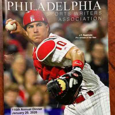 2020 Phila Sportswriters Assn dinner program