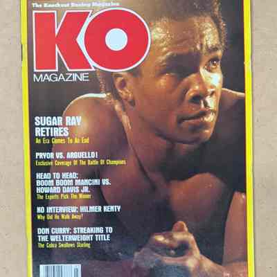 1983 KO magazine - poster and article on Jeff Chandler