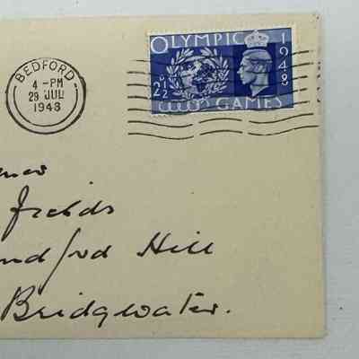 1948 envelopes with Olympic Games stamp