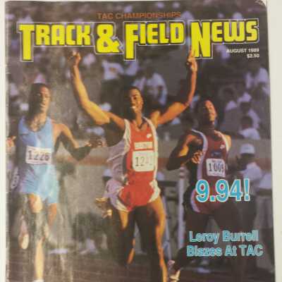 Leroy Burrell - 1989 Track & Field News magazine