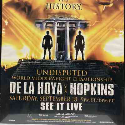 Bernard Hopkins - Oscar De Le Hoya 2004 fight poster
