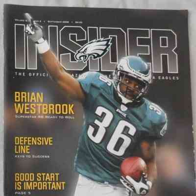 Eagles Insider Brian Westbrook cover - 2008
