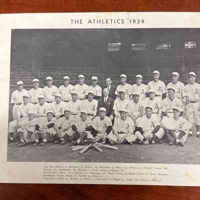 1939 Athletics team picture