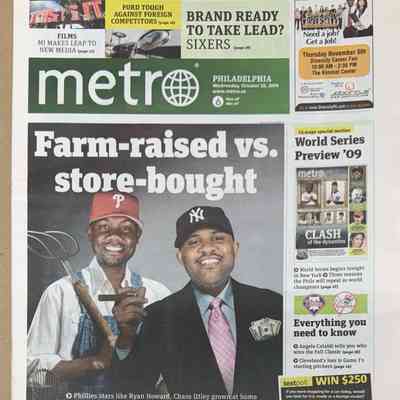 2009 Philadelphia Metro World Series preview- Ryan Howard on cover