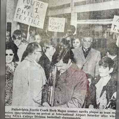 Textile Wins Championship - 1970 Newspaper Photo