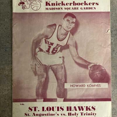 1964 Tom Gola Knicks game day program